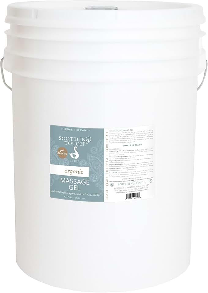 Soothing Touch Organic Massage Gel, Unscented, 640 Ounce