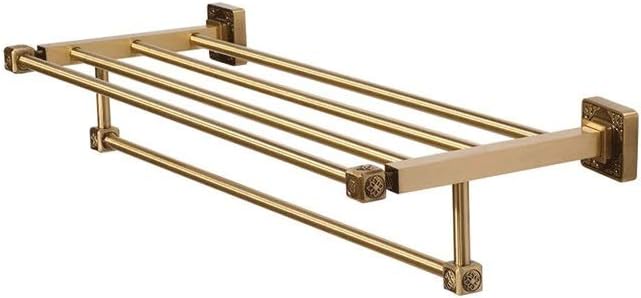 Golden Towel Rack, Copper Towel Rack, Toilet Pendant Bathroom Rack, Size 66x23x5 Cm - Towel Rack