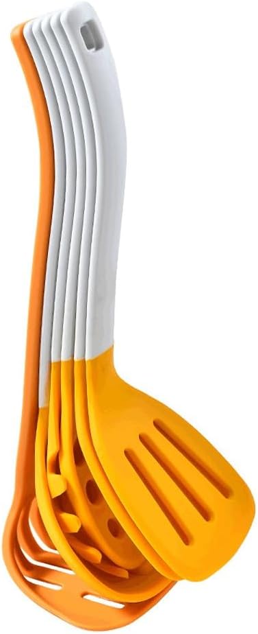 Heat Resistant Soup Spoon Brush Ladle Silicone Non Stick Spatula Spoon Kitchen Tools Cooking Utensil Set(Black)