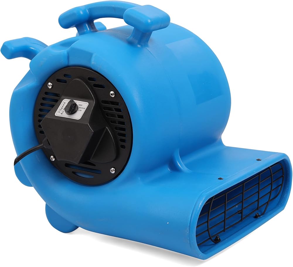 MOUNTO 3-Speed 3/4HP 3000CFM Air Mover Floor Carpet Dryers for Cooling, Drying, Air Circulation