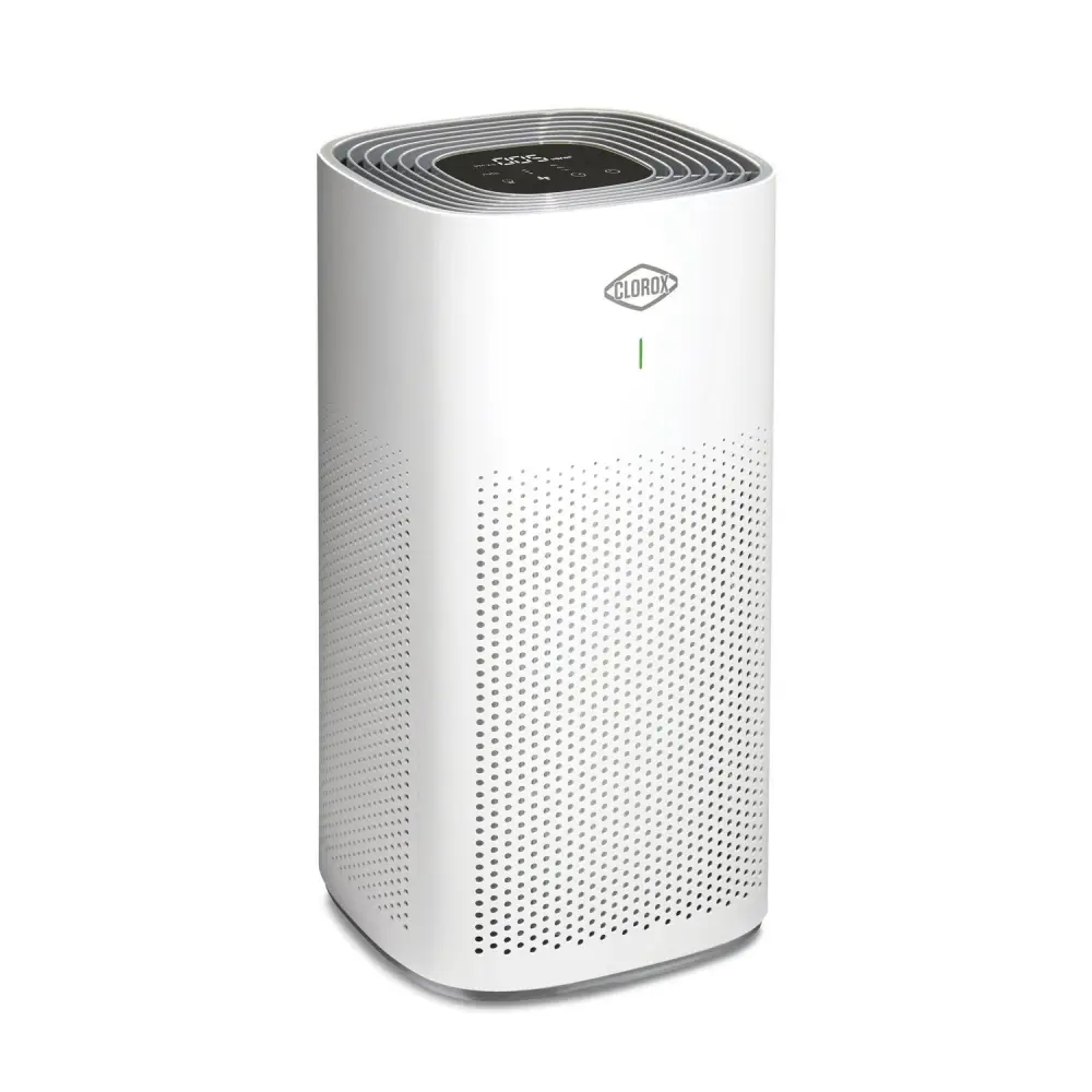 Clorox Large Room Air Purifier, True HEPA Filter, up to 1,500 Sq. Ft. Capacity, White, 11010