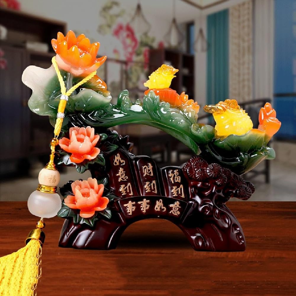 Inviting Wealth Furnishings Housewarming Home Living Room Wine Cooler TV Cabinet Decorations Crafts Ornaments (Color : D, Size : 28cm)