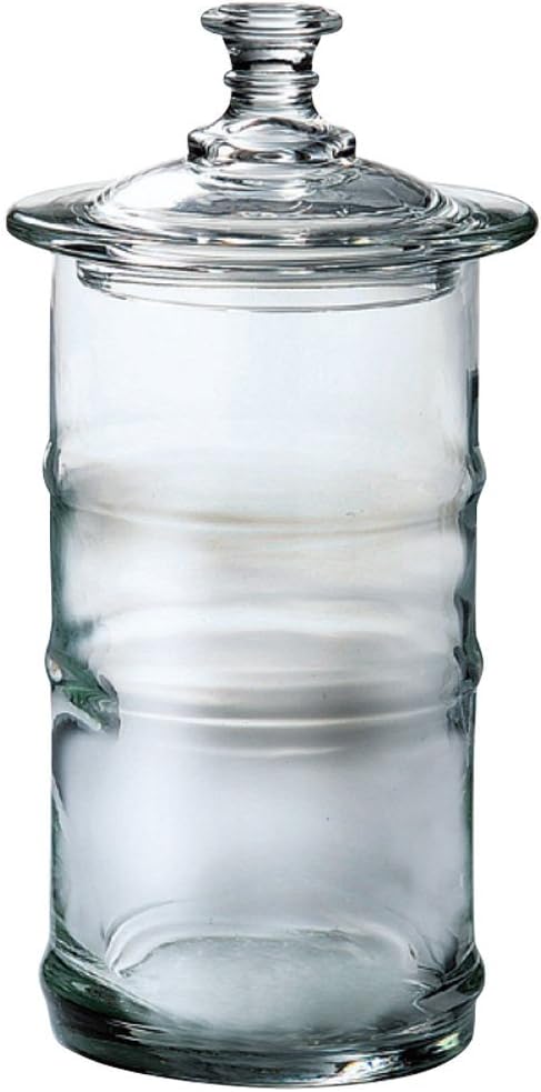Storage Container, Glass: La Rochelle Savour Canister, 25.4 fl oz (750 cc), 711401, Diameter 3.5 x Height 8.5 inches (9 x 21.5 cm), Pack of 6 YA
