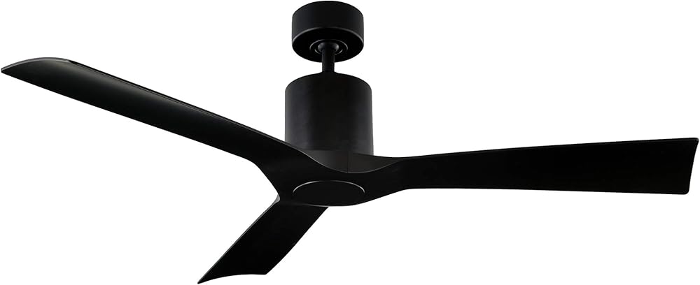 Aviator Smart Indoor and Outdoor 3-Blade Ceiling Fan 54in Matte Black with Remote Control (Light Kit Sold Separately) works with Alexa, Google Assistant, Samsung Things, and iOS or Android App