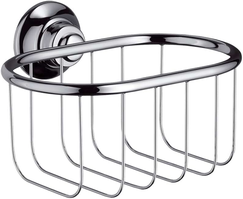 AXOR Shower Basket 160/101 Easy Install 4-inch Classic Accessories in Chrome, 42065000