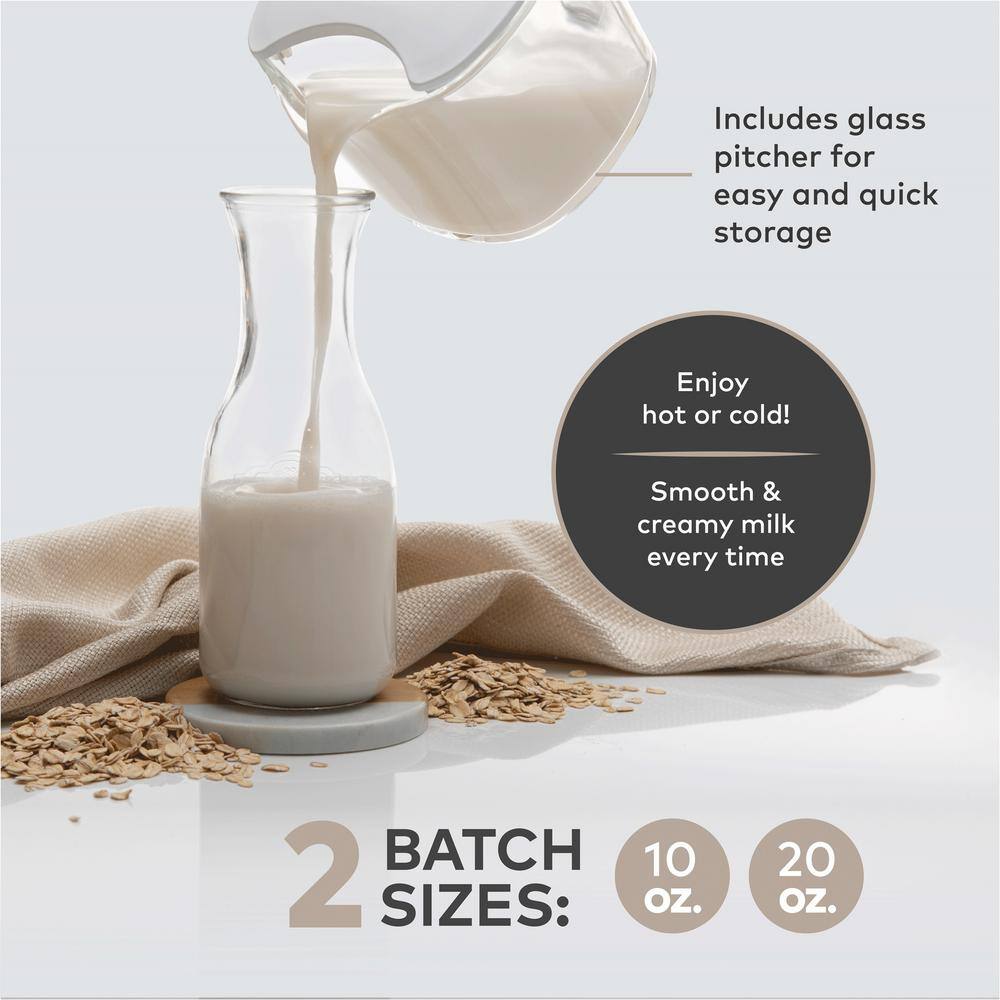 CHEFWAVE Milkmade Auto Clean White Non-Dairy Milk Maker with 6-Plant-Based Programs