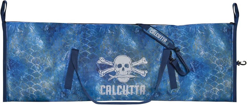 Calcutta Outdoors Large Pack Fish Cooler 68” x 24” | Coastal Shoreline | Insulated Waterproof Fishing Kill Bag | Sweat Proof Design | Nylon Carrying Straps