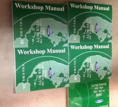 2008 Ford F250 F350 F450 F550 TRUCK Service Shop Repair Manual Set W EWD WIRING