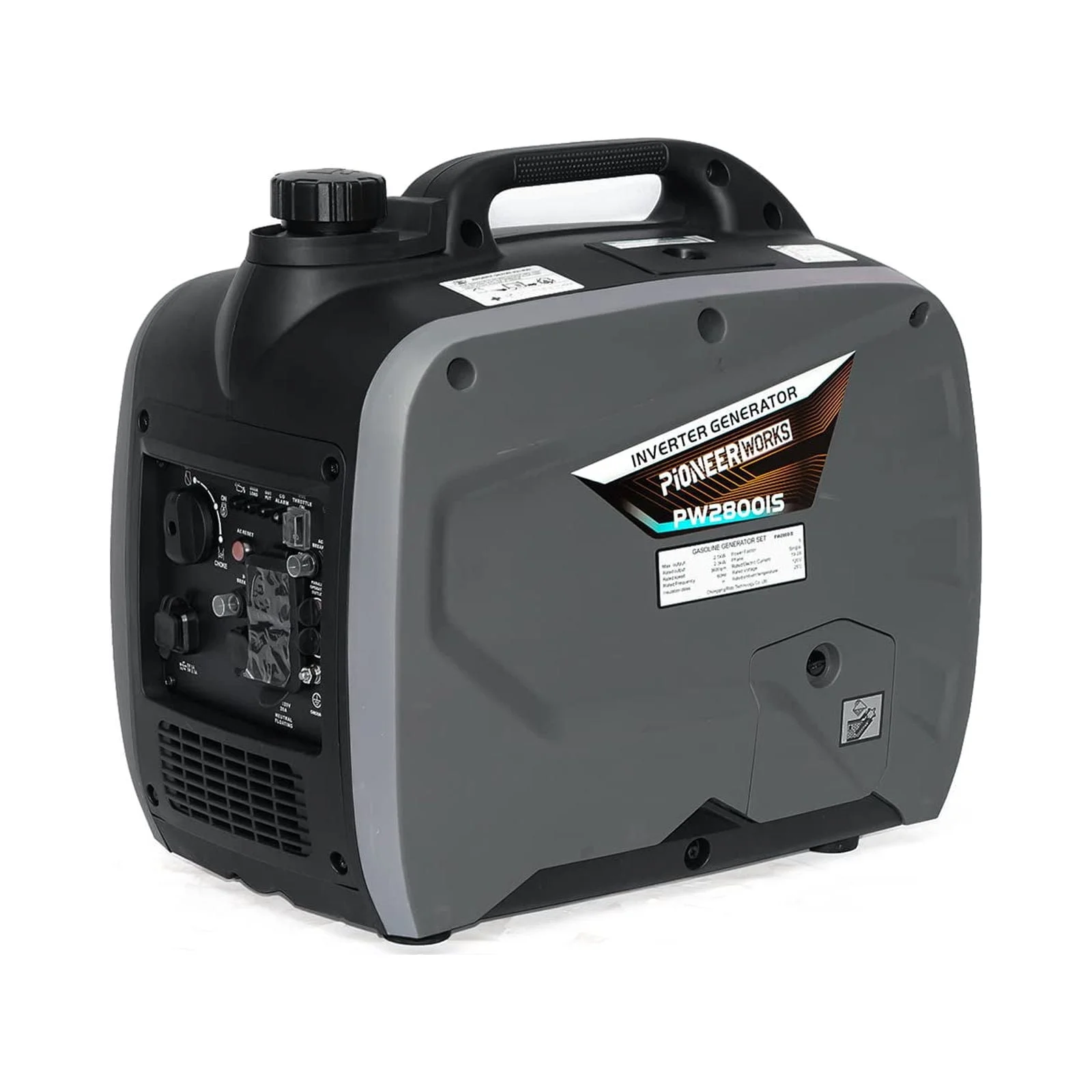 Garvee 2500 Watt Portable Power Generator Ultra Quiet Gas Engine with CO-Monitoring for Outdoor Camping and Home Use, Inverter Generator