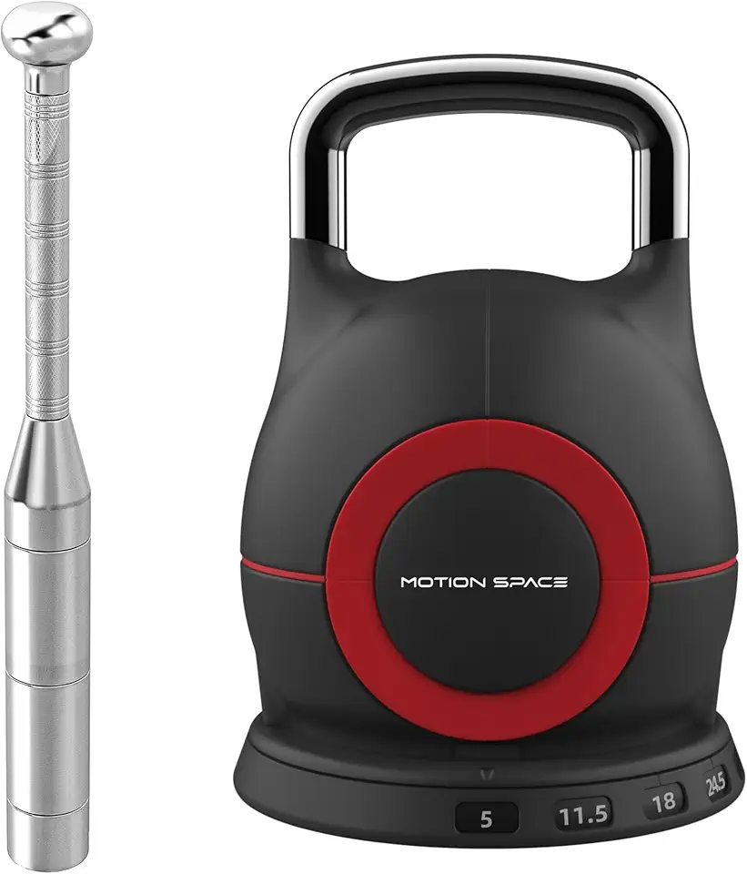 Adjustable Macebell Clubbell for Strength Training & Adjustable Kettlebell 7 Weight Options