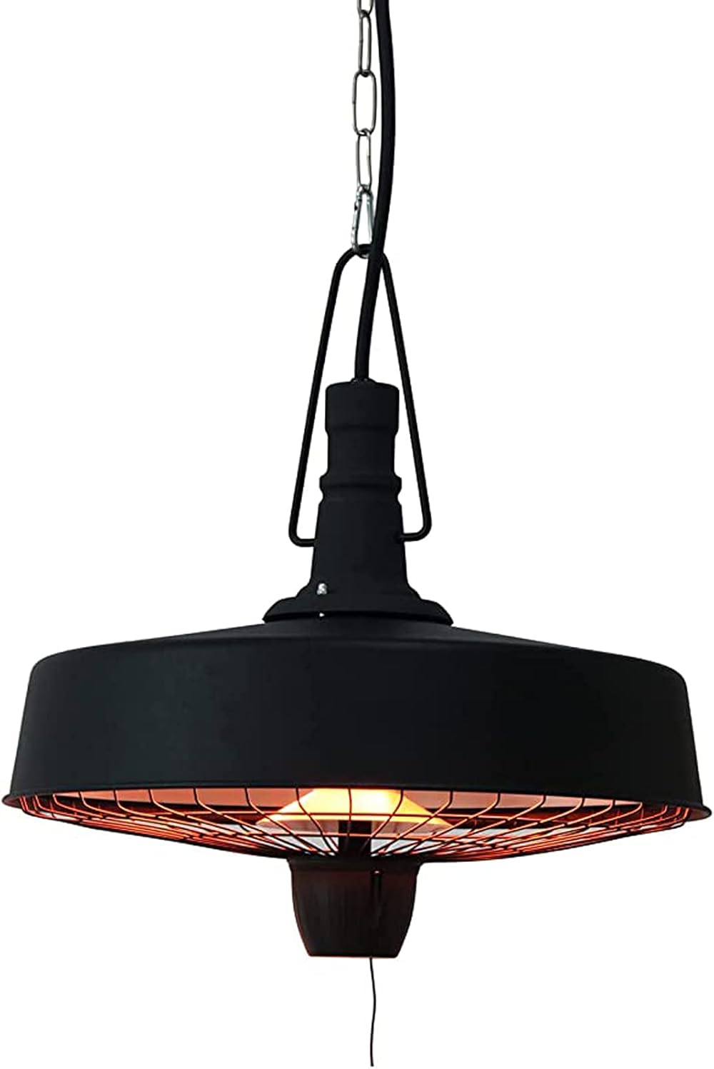 Electric Hanging Patio Heater,2100W Infrared Radiant Heaters 3 Level Adjustable Easy Control Comfort Heating for Outdoor indoor