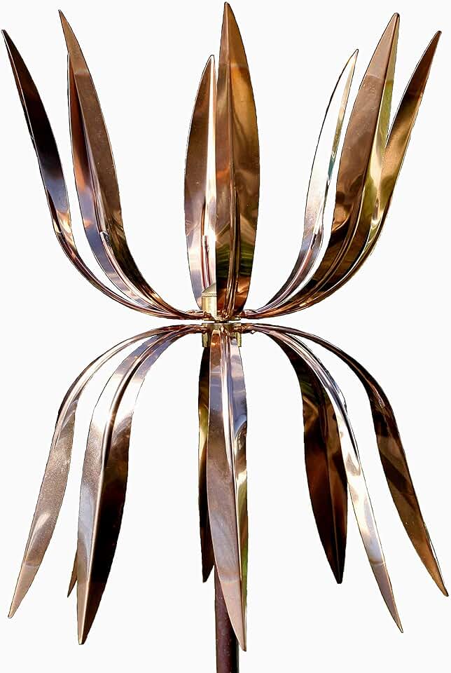 Stanwood Wind Sculpture Kinetic Copper Dual Spinner - Dancing Octopus