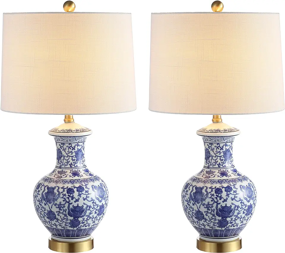 JONATHAN Y JYL1072A-SET2 Set of 2 Table Lamps Jennifer 25.25