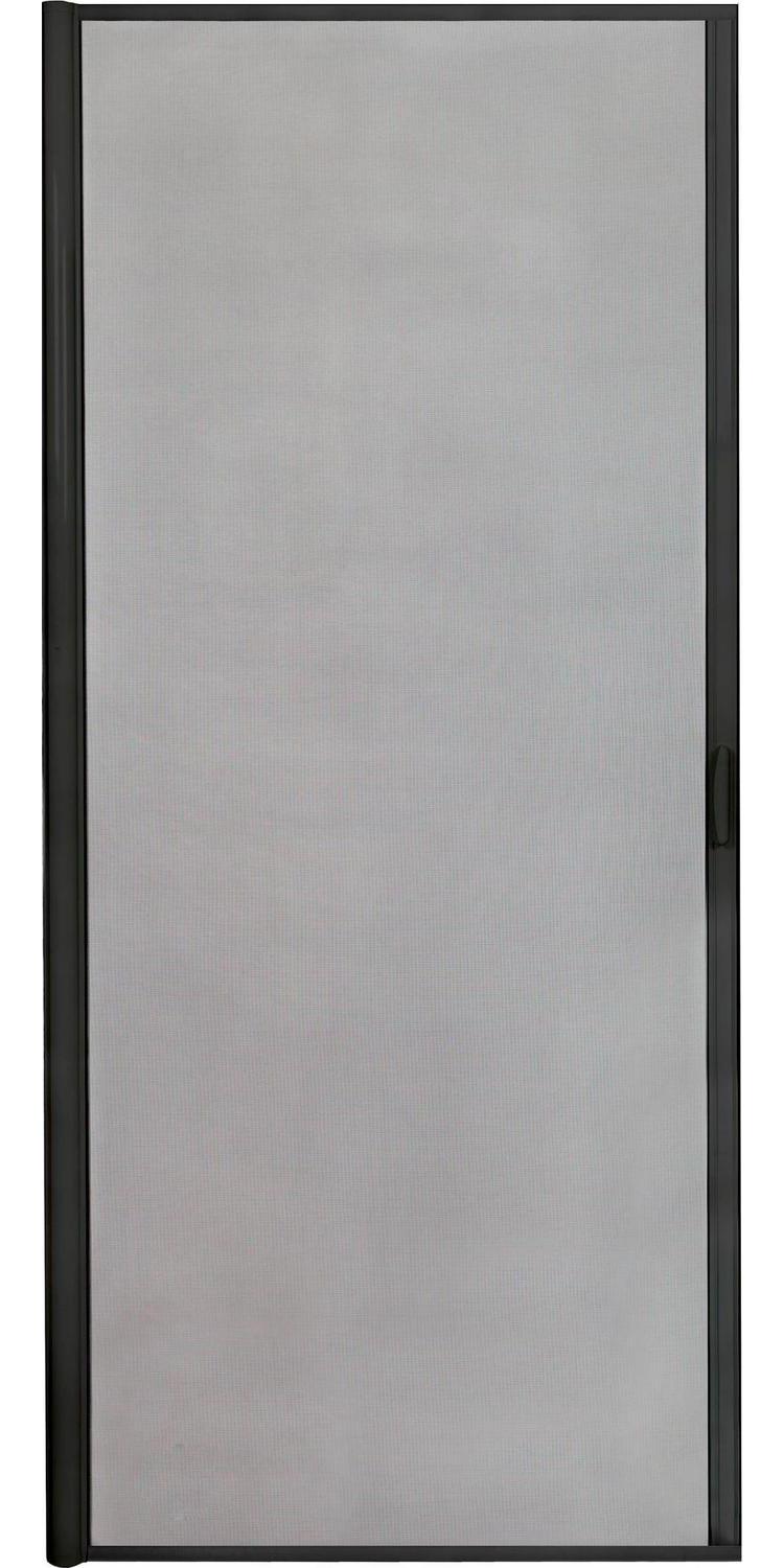 Casper Disappearing Screens 36-in x 84-in Black Aluminum Retractable Screen Door