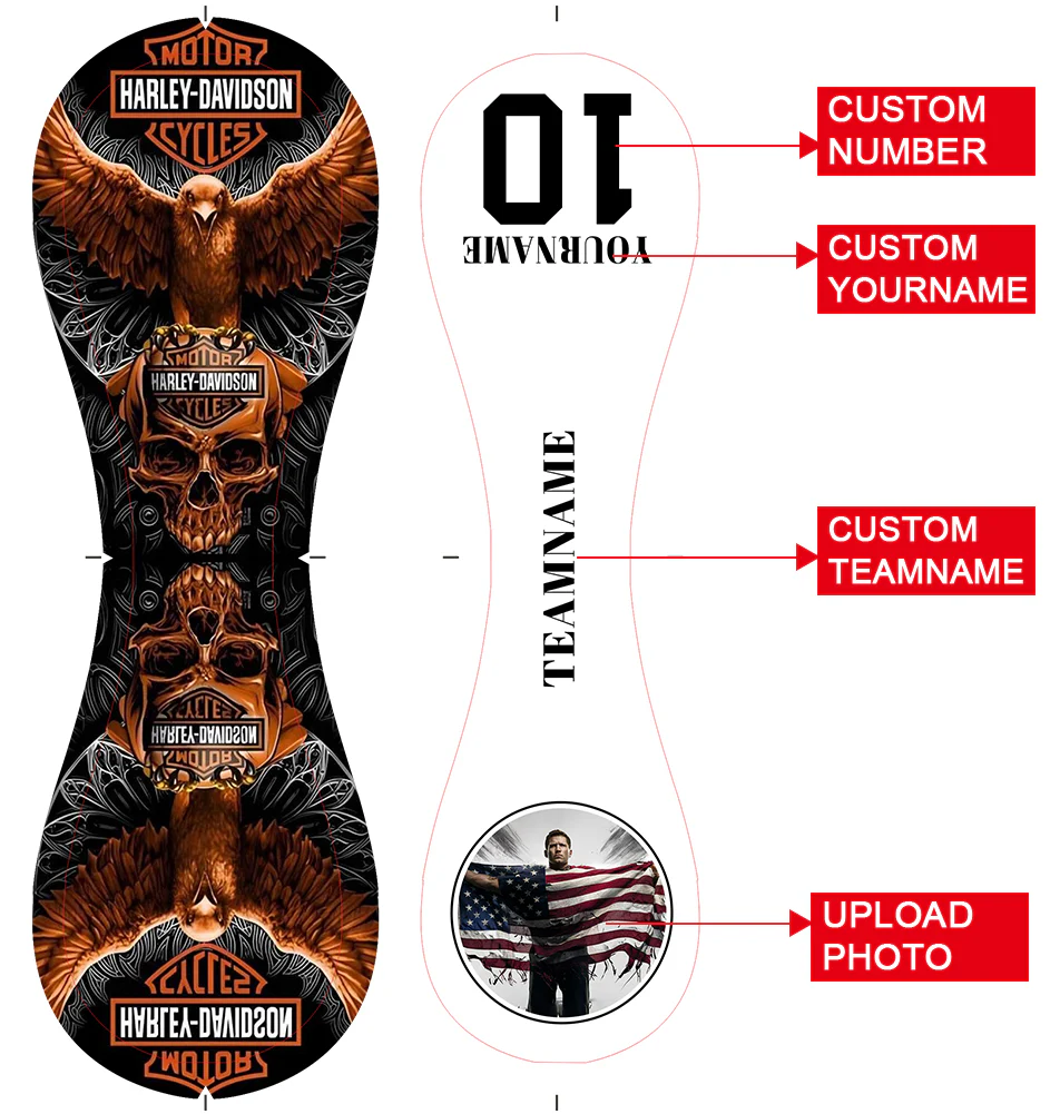 Personalized White Eagle Skull Photo Baseballs