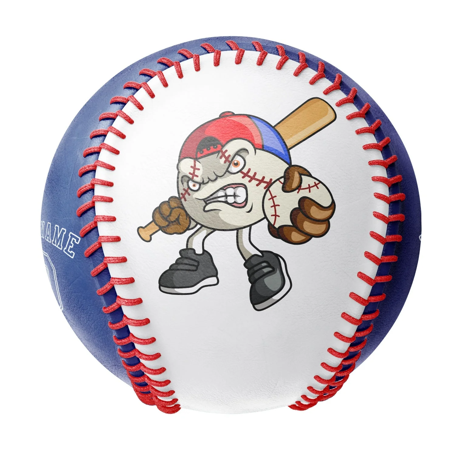 Personalized White Royal Half Leather  Royal Authentic Baseballs