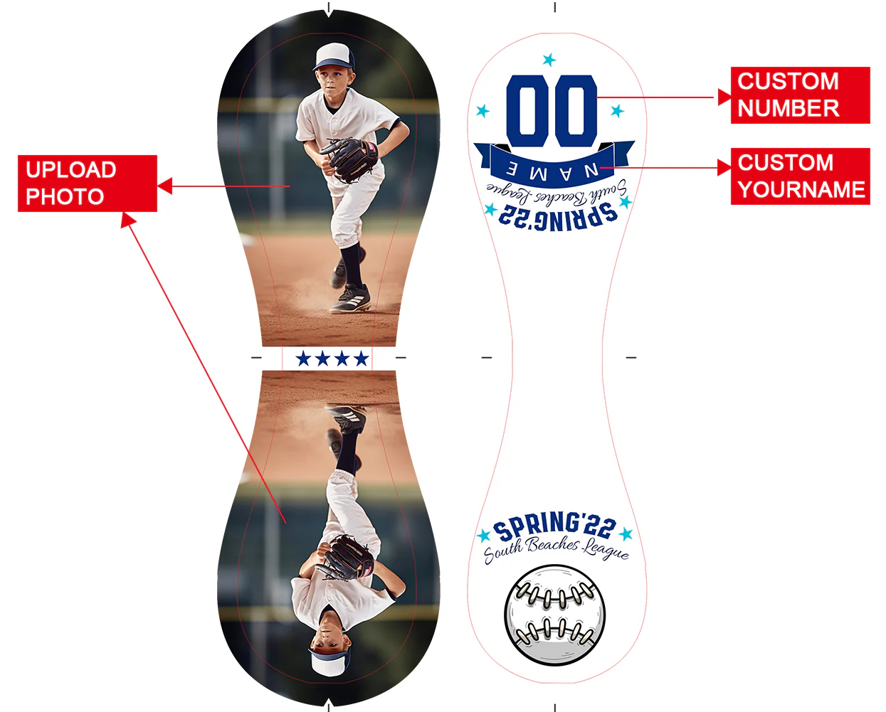 Personalized White Name Number Logo Leather Varsity Team Authentic Baseballs