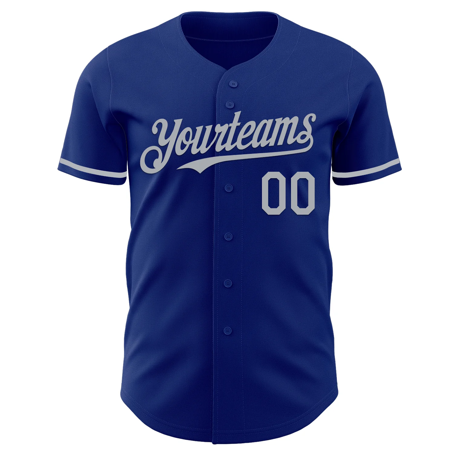 Custom Royal Gray Authentic Baseball Jersey