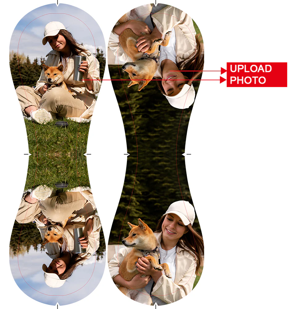 Personalized Pet Dog and Owner Photo Baseballs