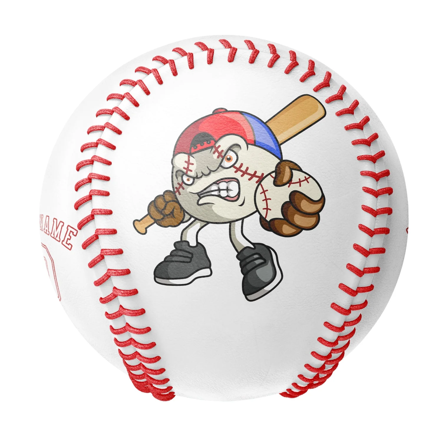 Personalized White Leather White Authentic Baseballs