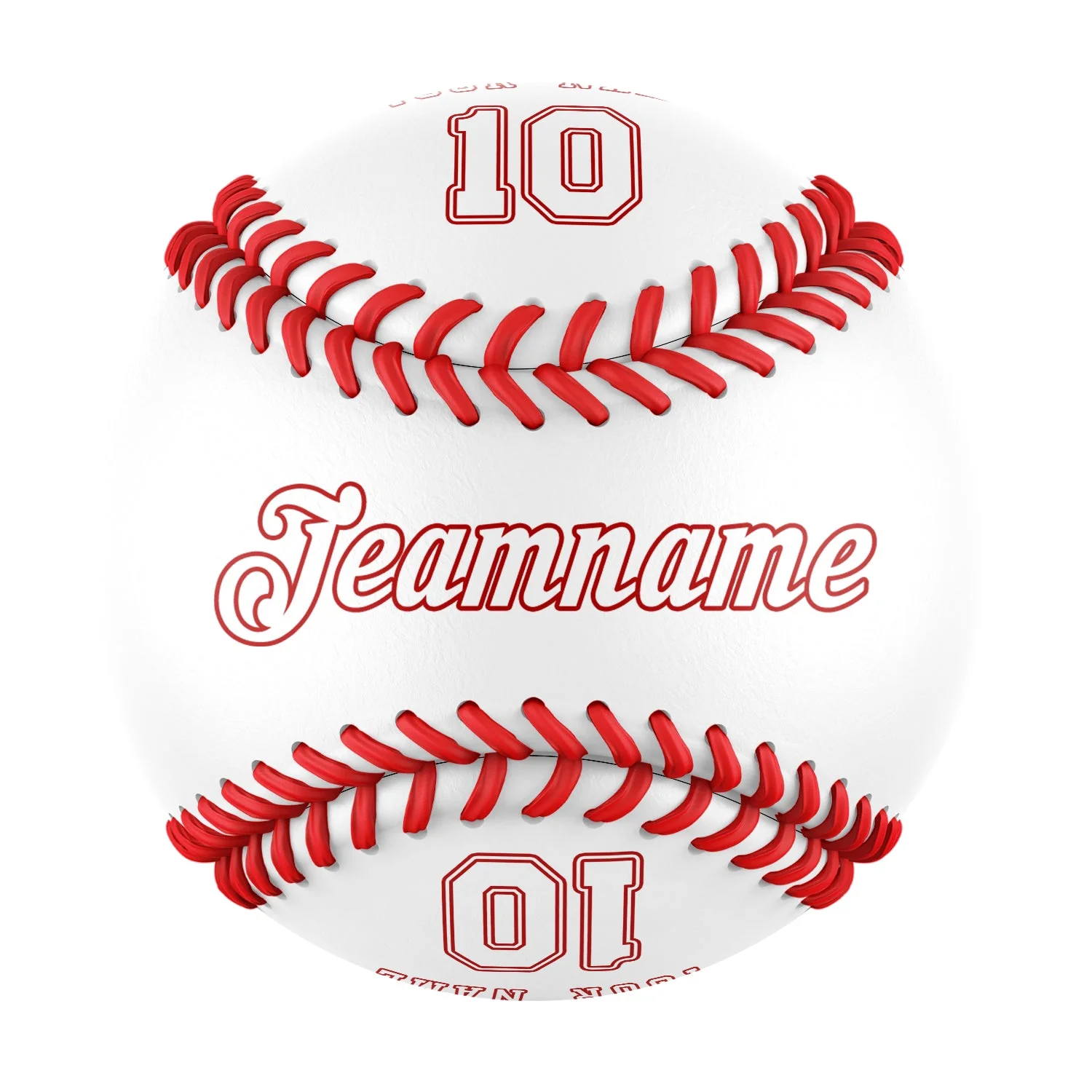 Personalized White Leather White Authentic Baseballs