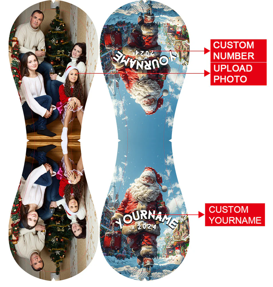 Personalized Christmas Santa Claus Photo Baseballs