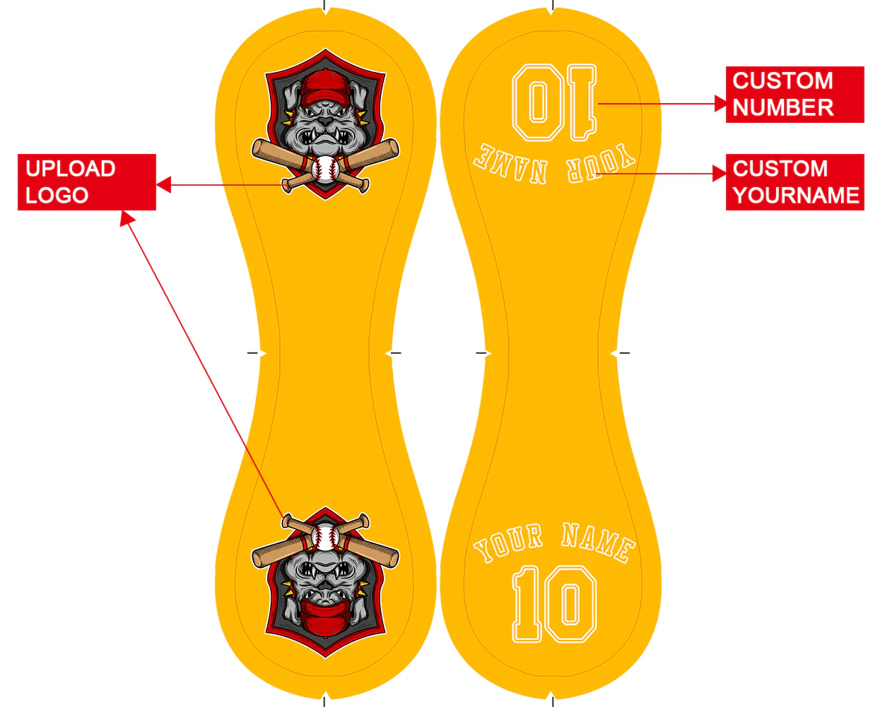 Personalized Gold Leather Gold Authentic Baseballs