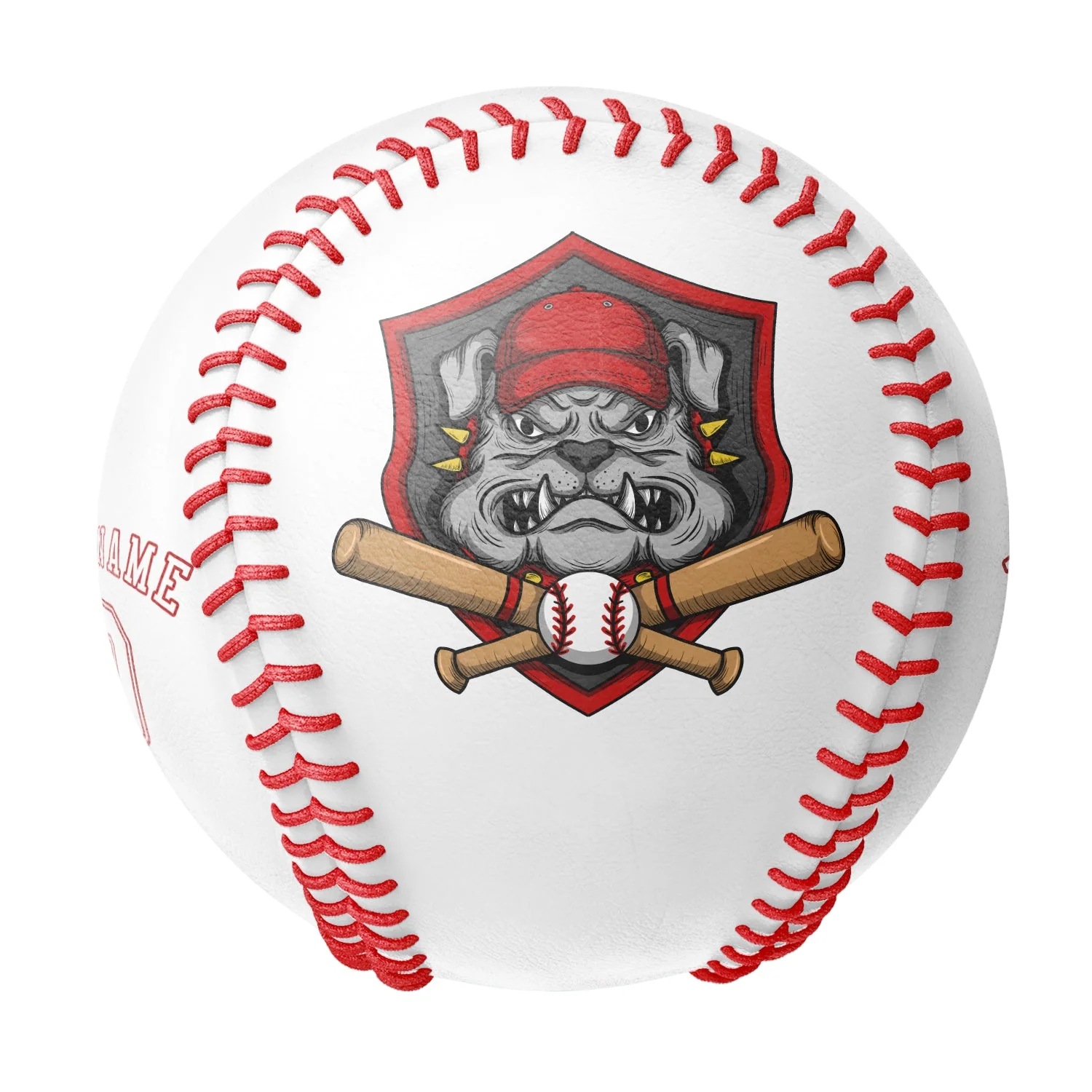 Personalized White Leather White Authentic Baseballs