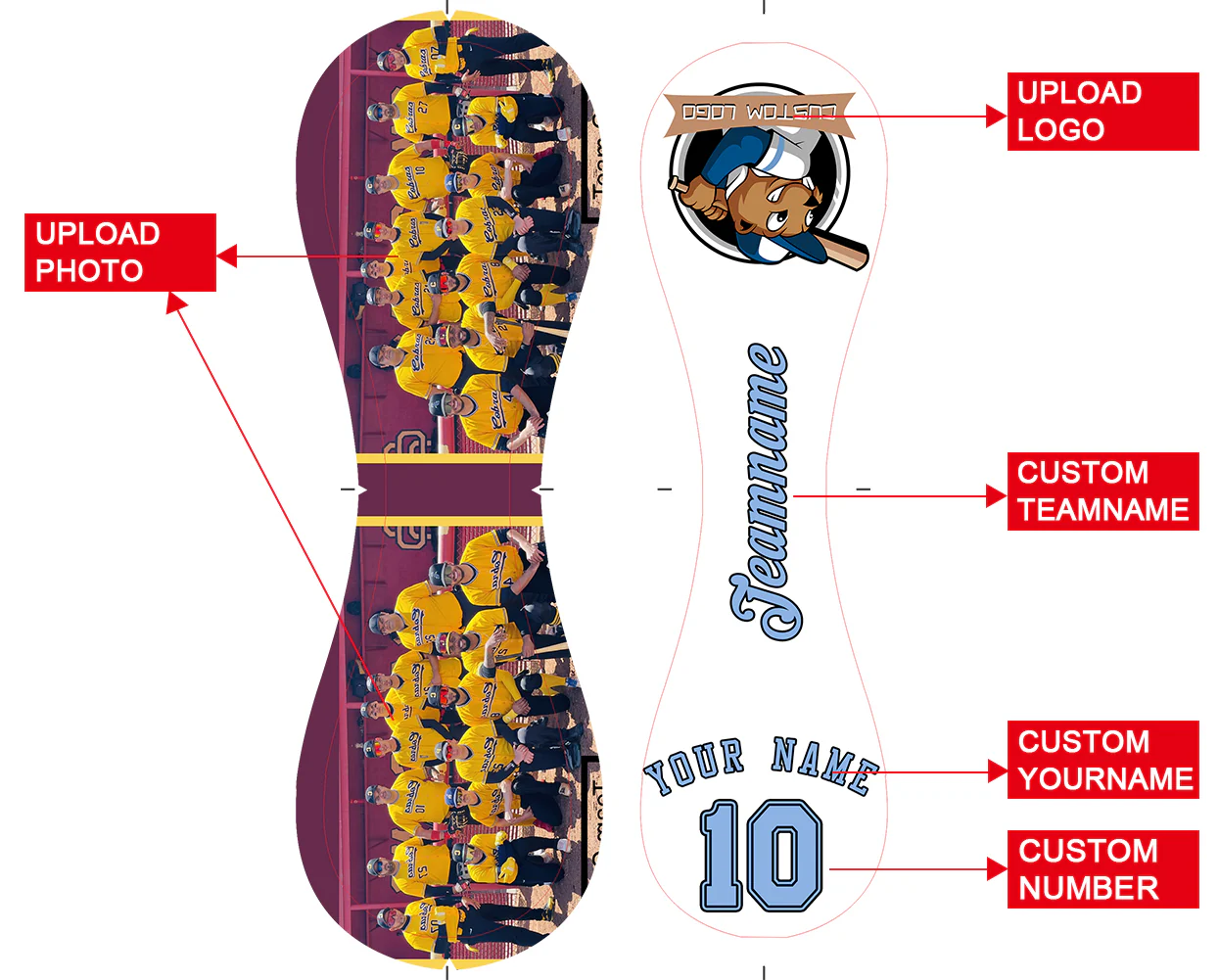 Personalized White Leather Blue Varsity Team Authentic Baseballs