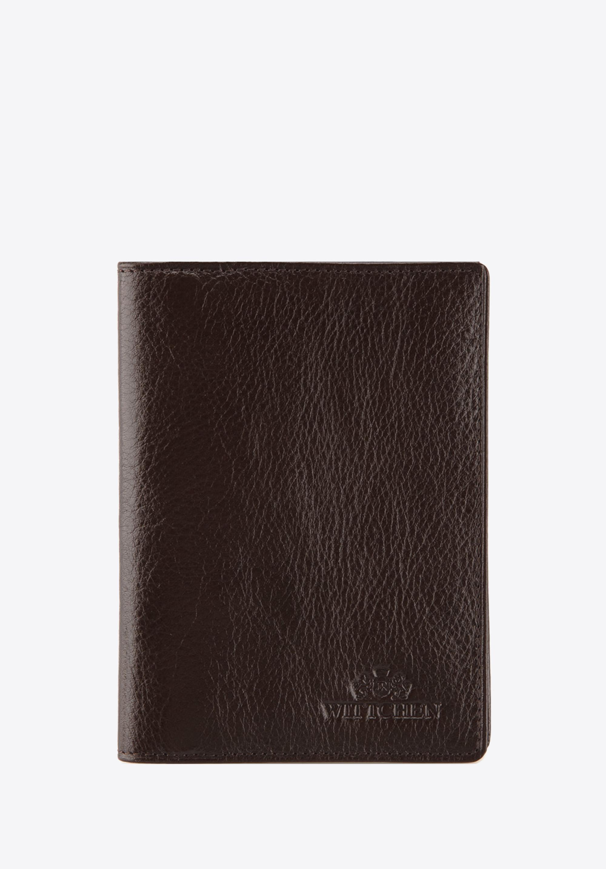 Etui na dokumenty skórzane z kieszenią