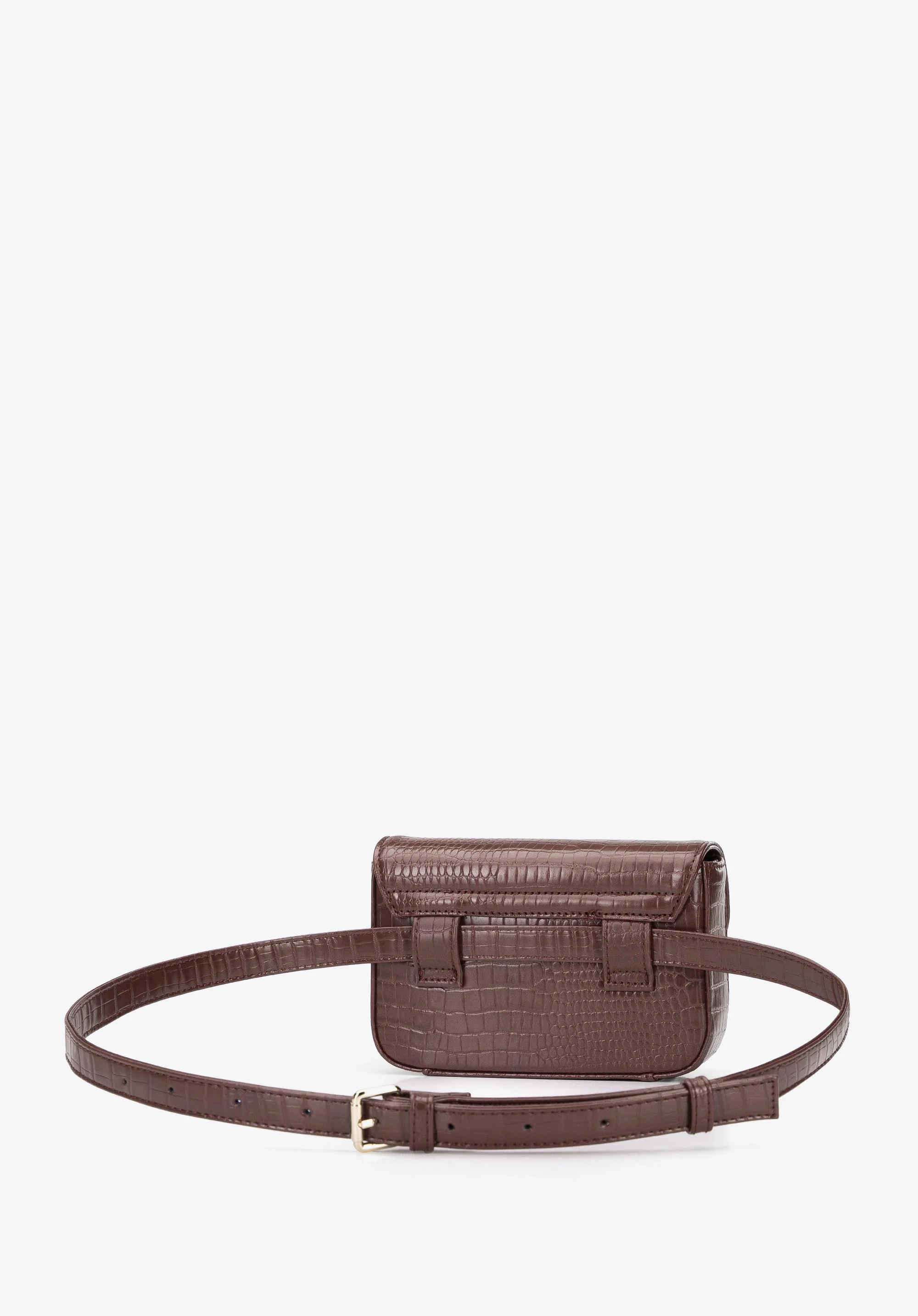 Damska torebka nerka z ekoskóry croco