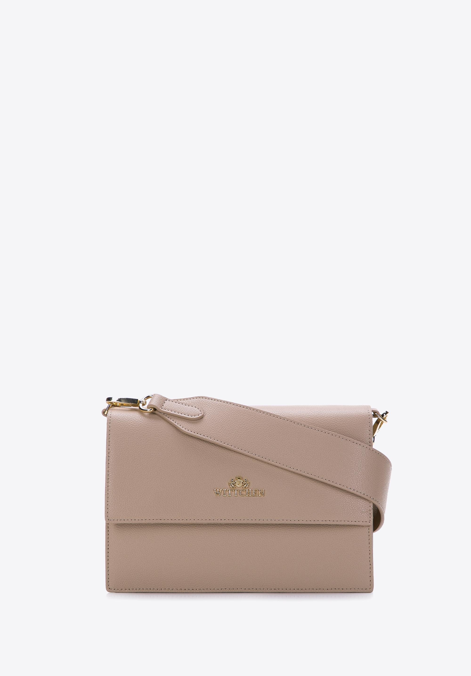 Damska torebka skórzana dwukomorowa klasyczna