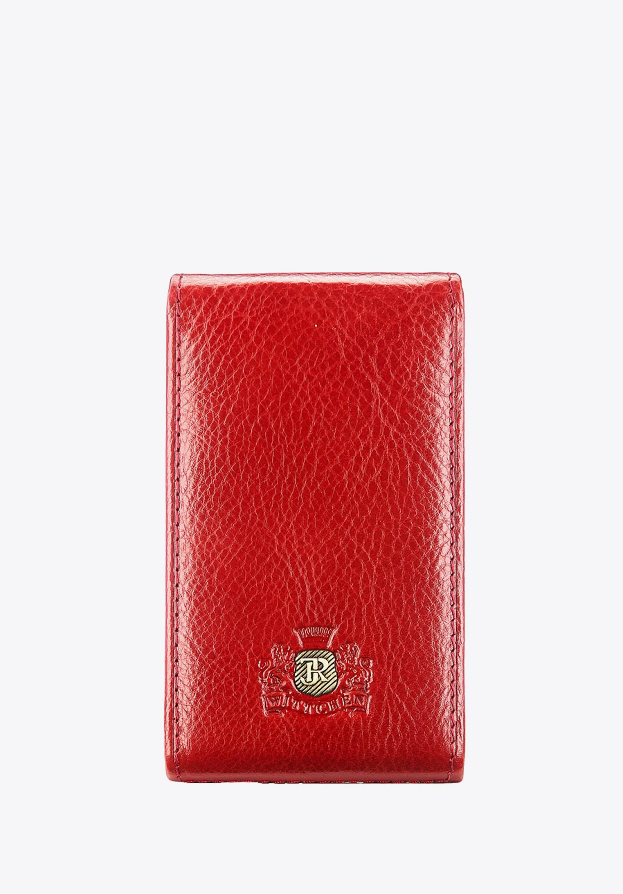 Etui na wizytówki ze skóry proste