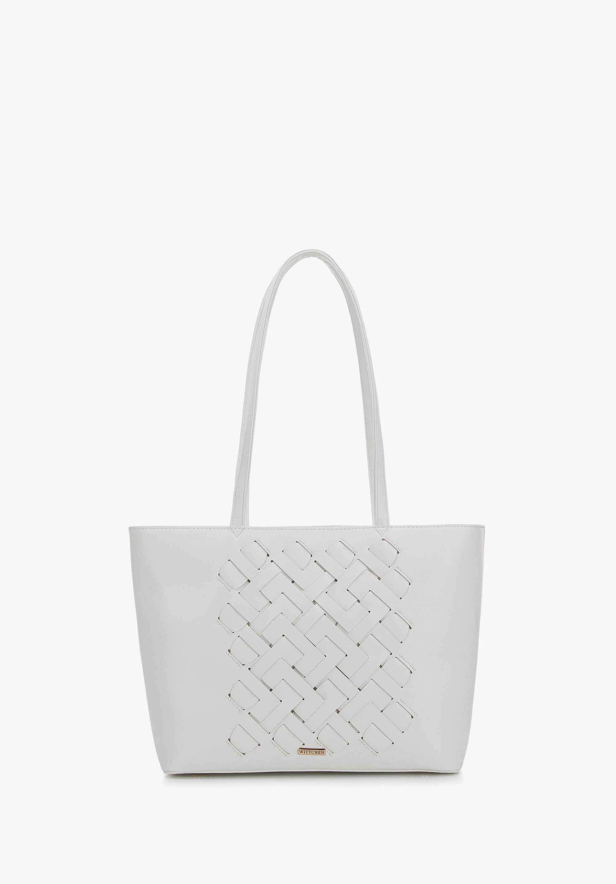 Torebka shopperka z plecionką