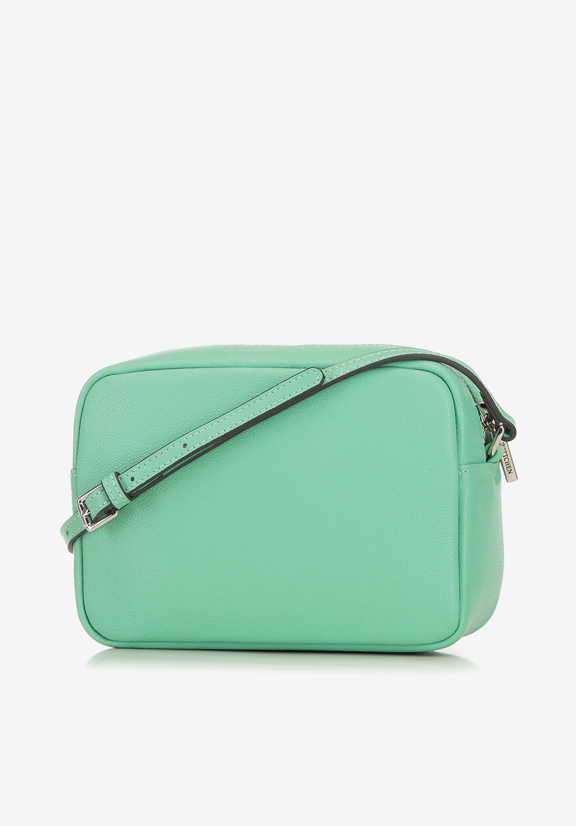 Damska listonoszka skórzana w zygzaki