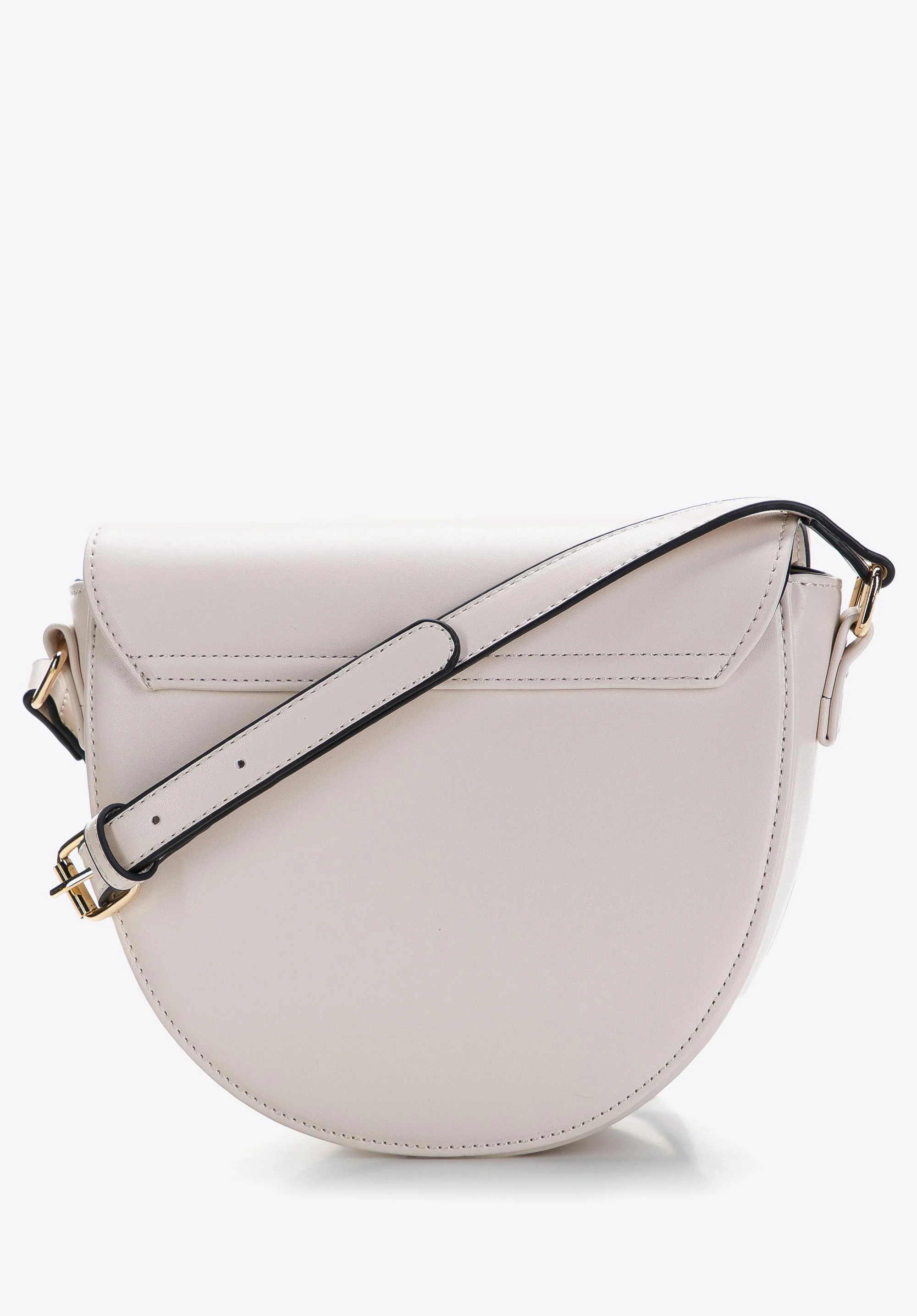 Damska listonoszka z ozdobną klamrą na klapie