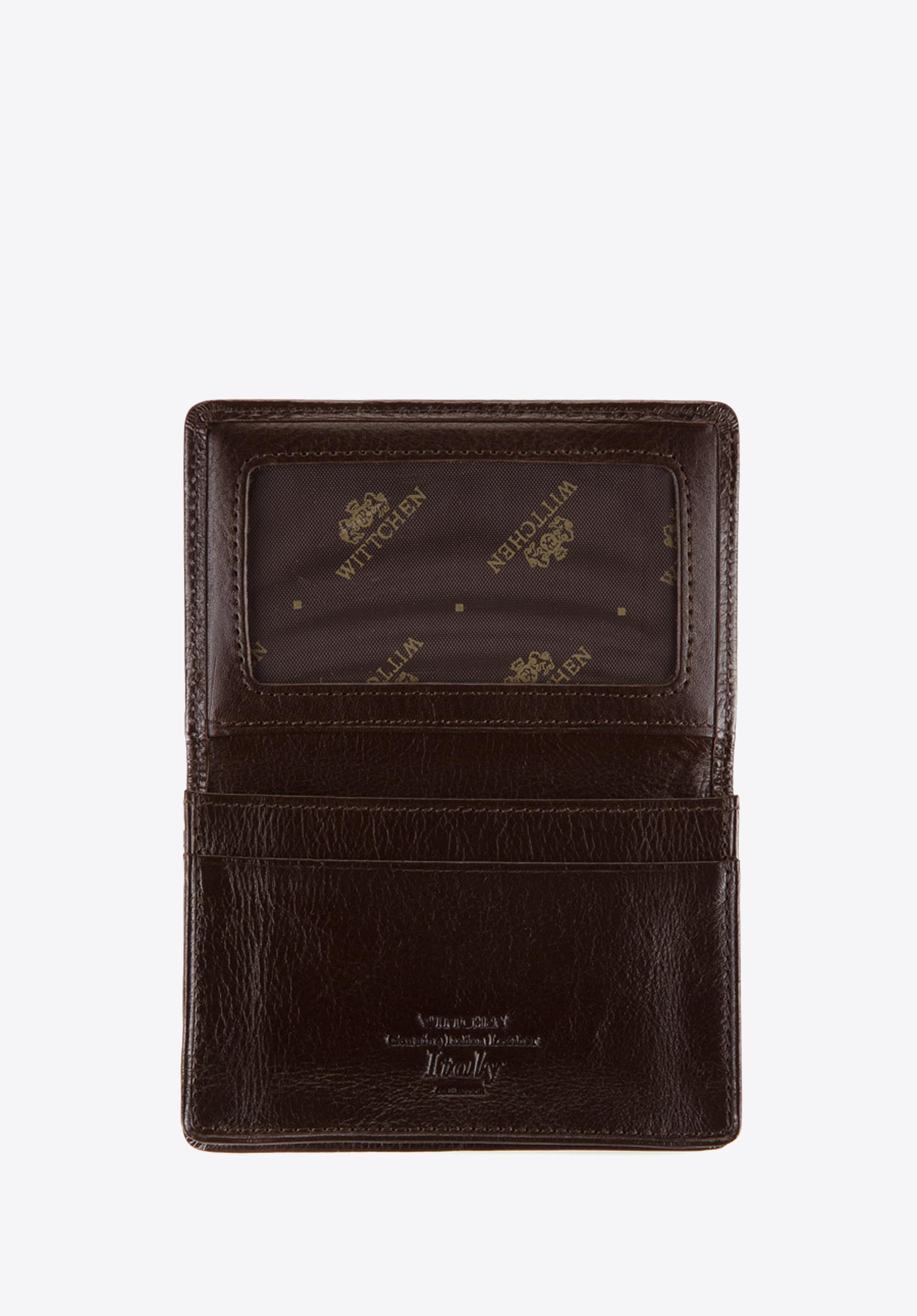 Etui na wizytówki skórzane poziome