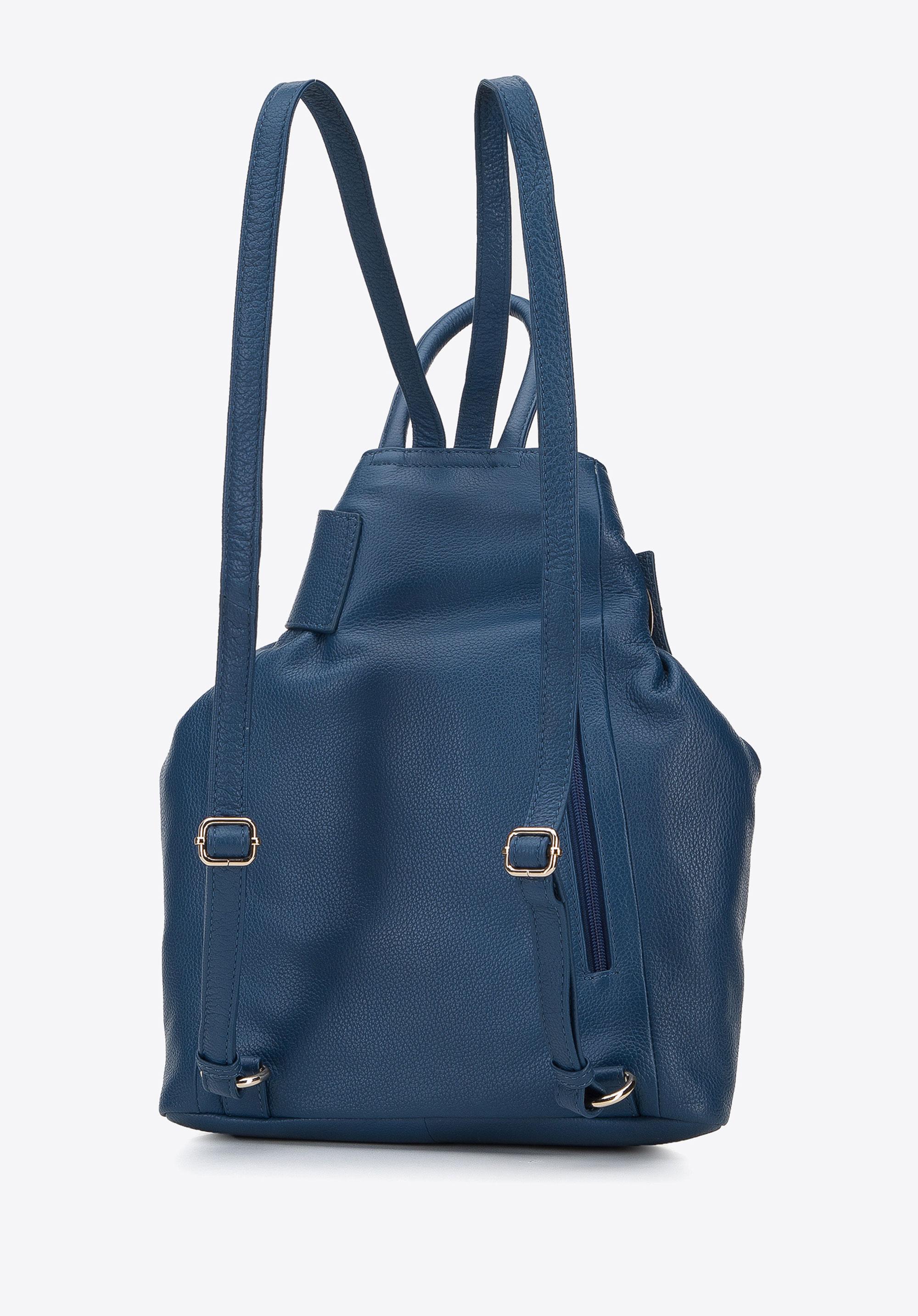 Damski plecak skórzany z opaską