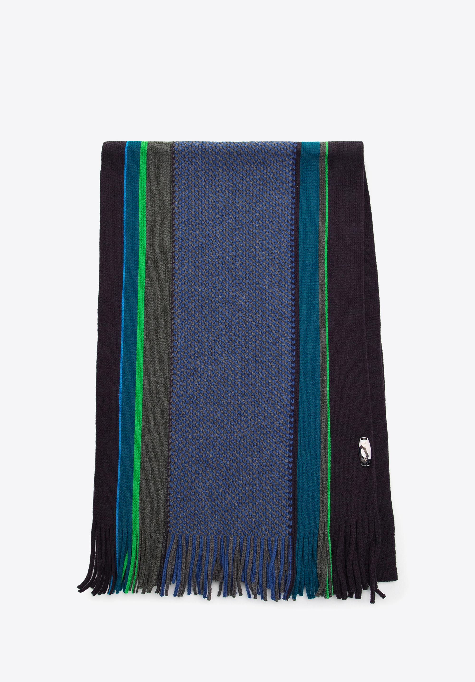 Męski szalik w paski