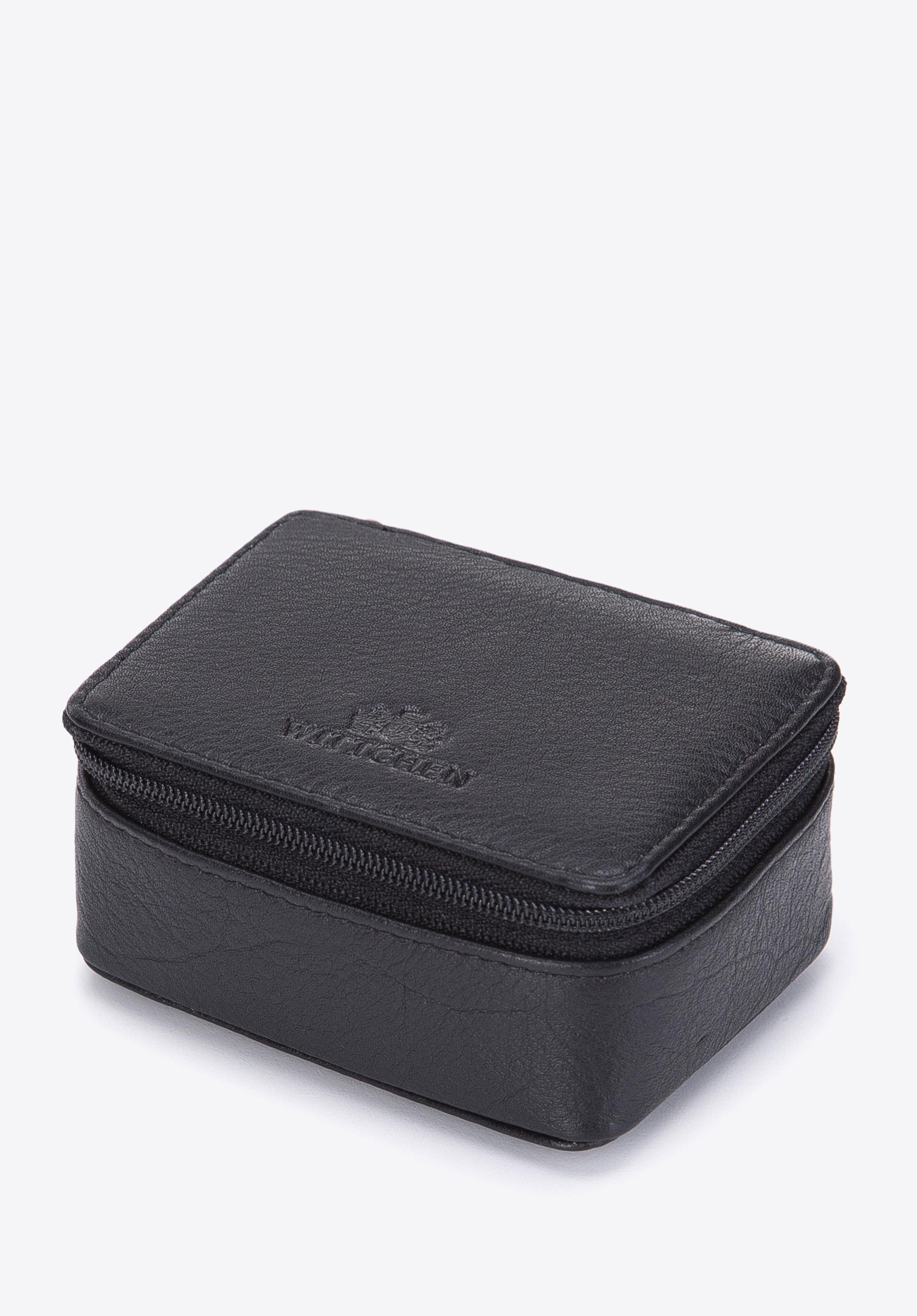 Minikosmetyczka ze skóry naturalnej pudełkowa