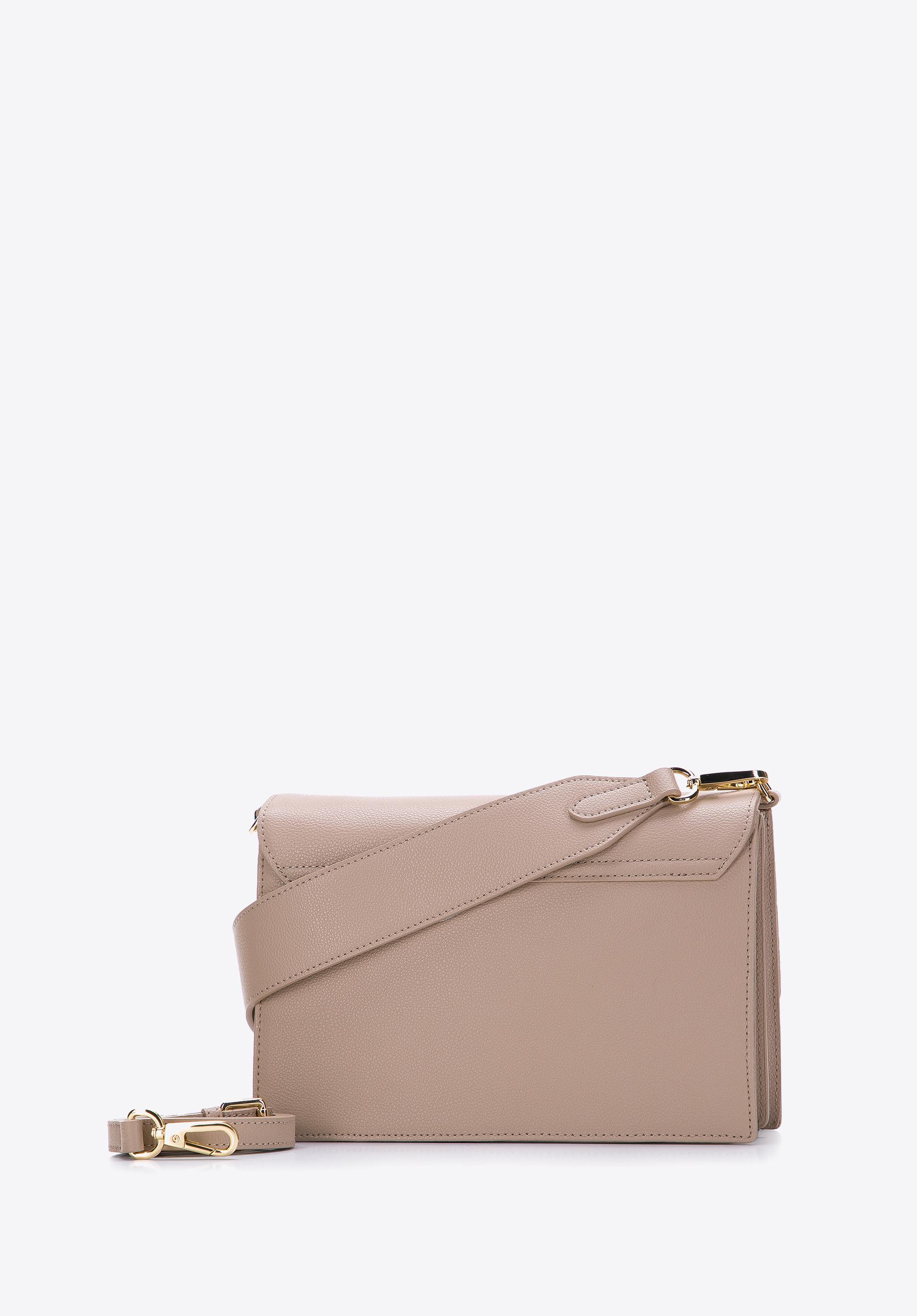 Damska torebka skórzana dwukomorowa klasyczna