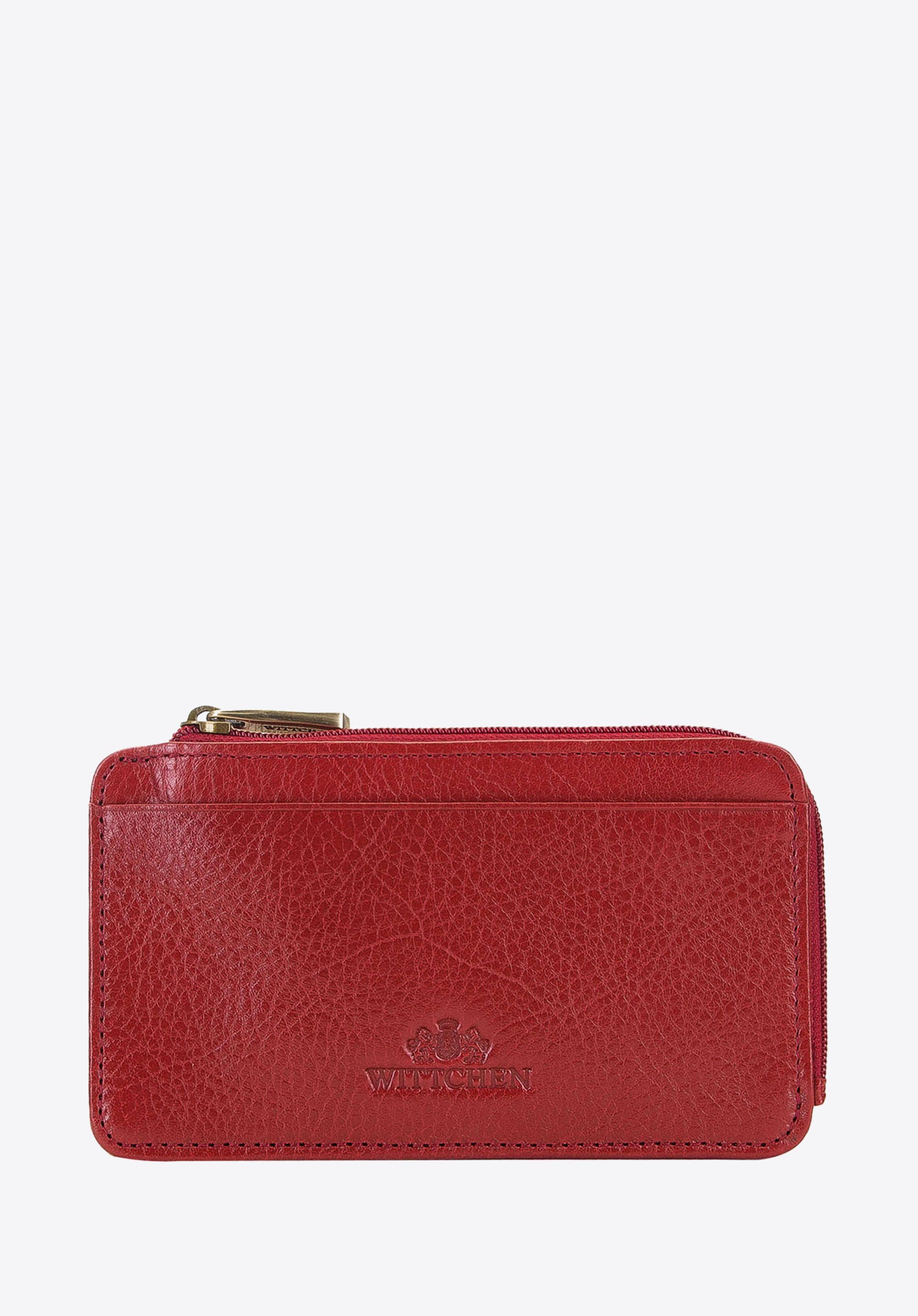 Etui na karty kredytowe skórzane na zamek