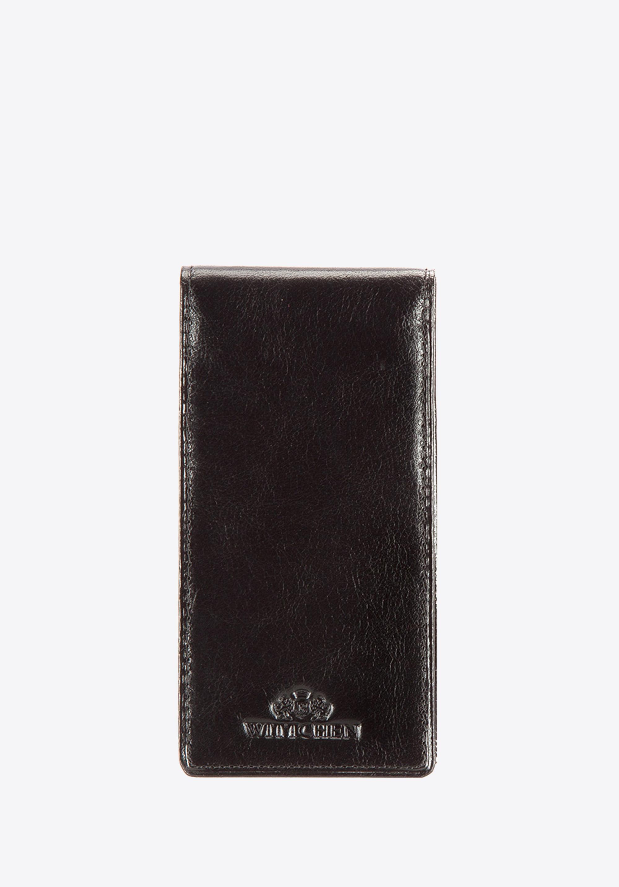 Etui na karty kredytowe skórzane z licznymi przegródkami