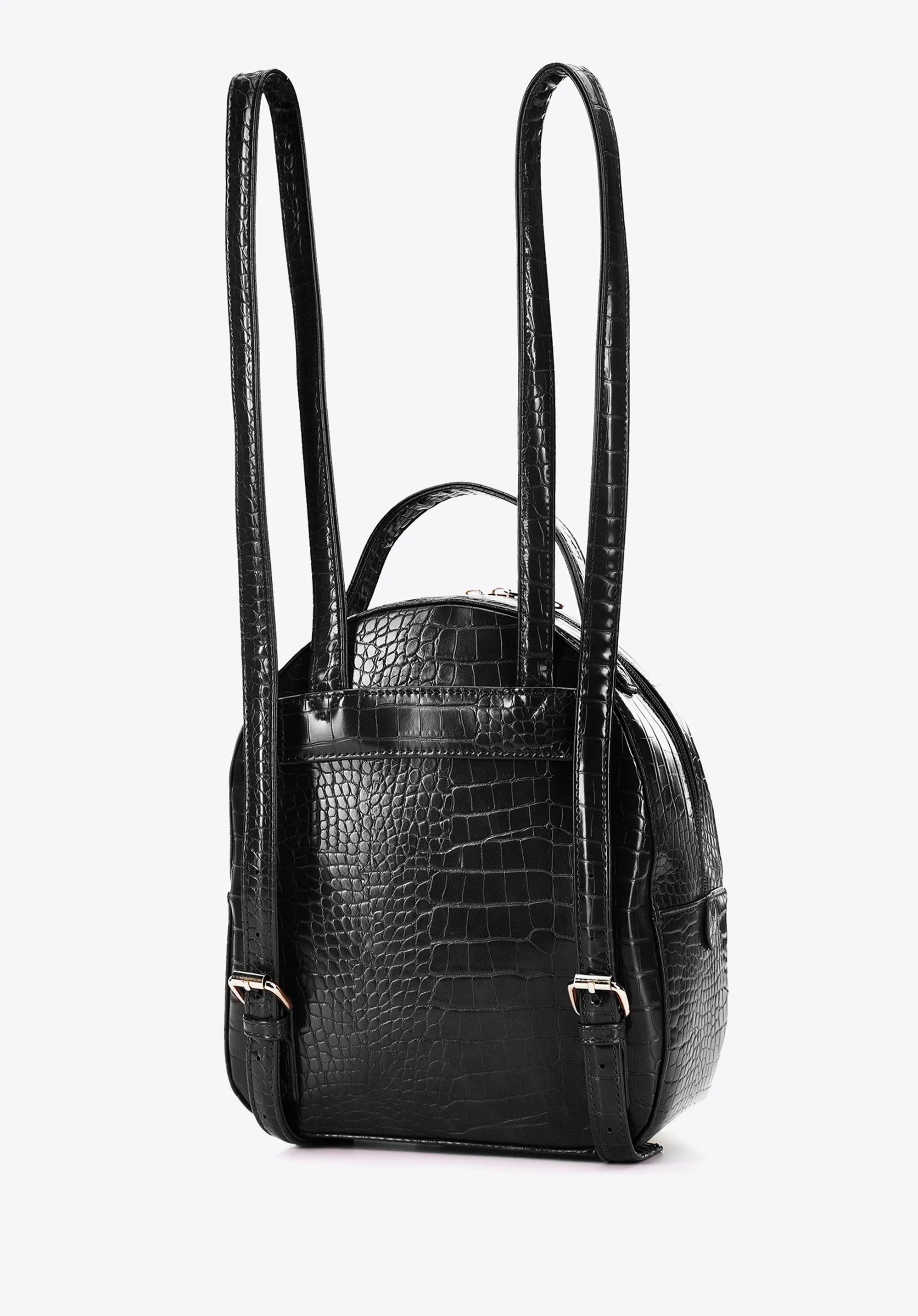 Damski plecak z ekoskóry croco mały