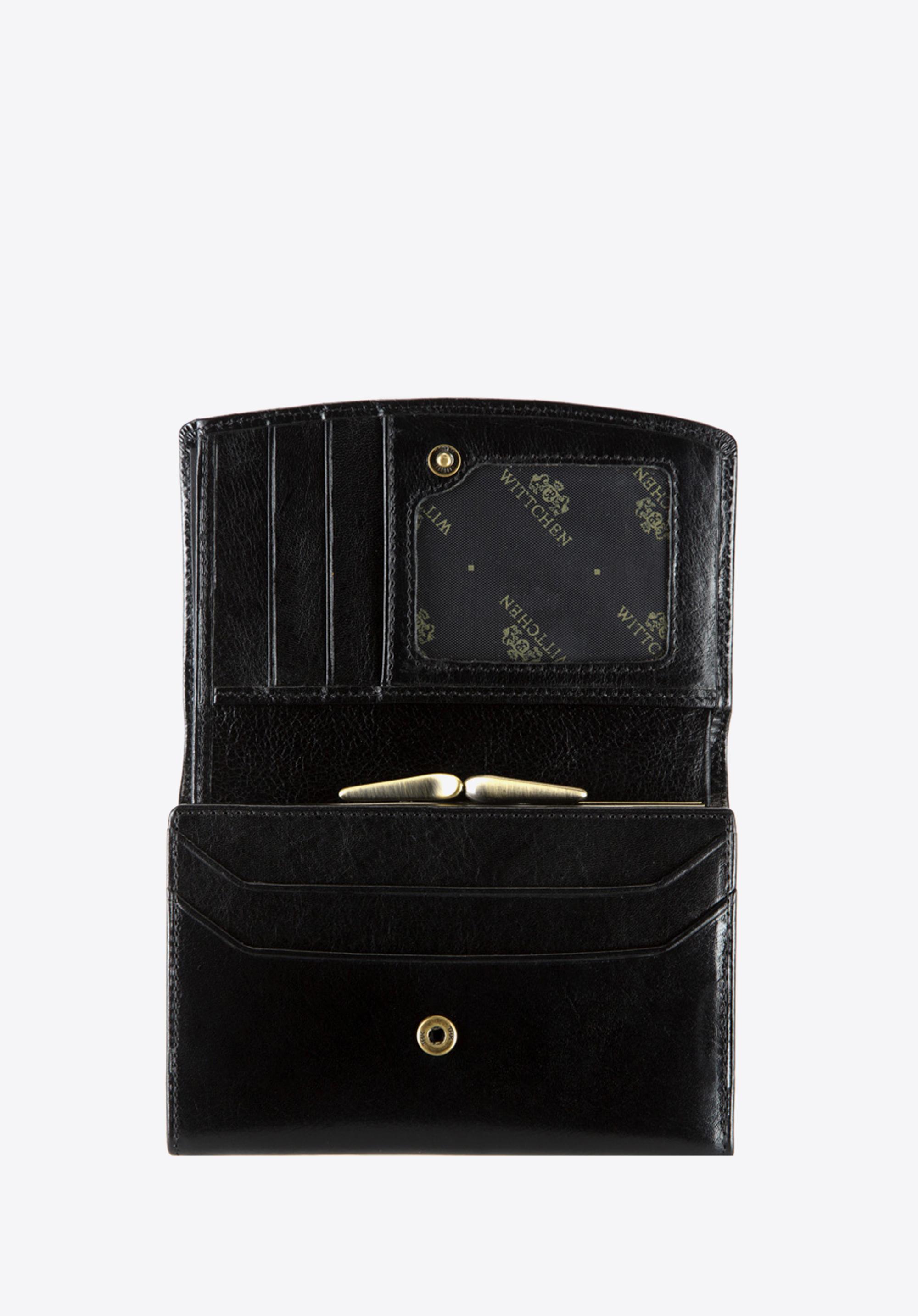 Damski portfel skórzany średni