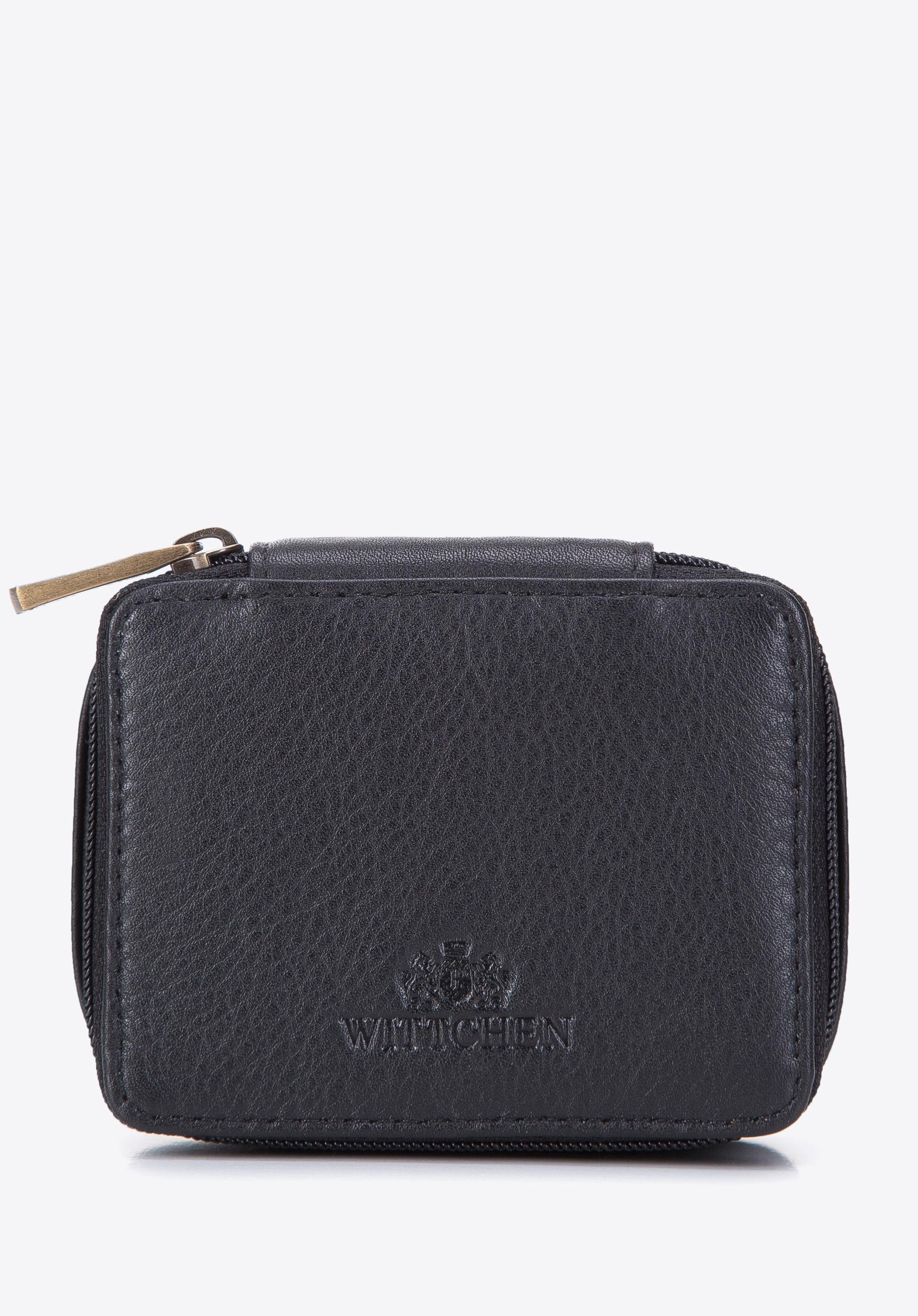 Minikosmetyczka ze skóry naturalnej pudełkowa