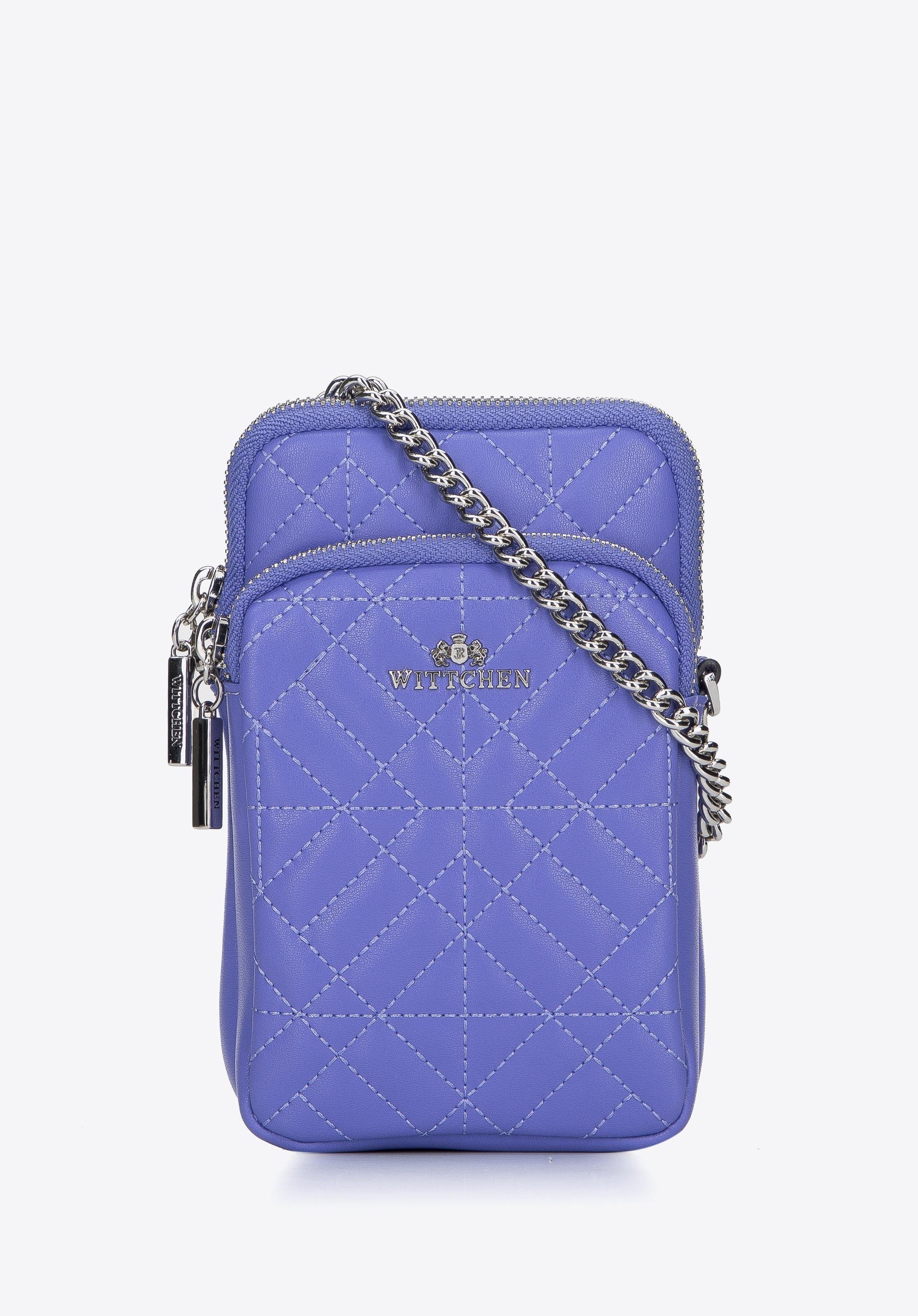 Minitorebka skórzana z kieszenią z przodu