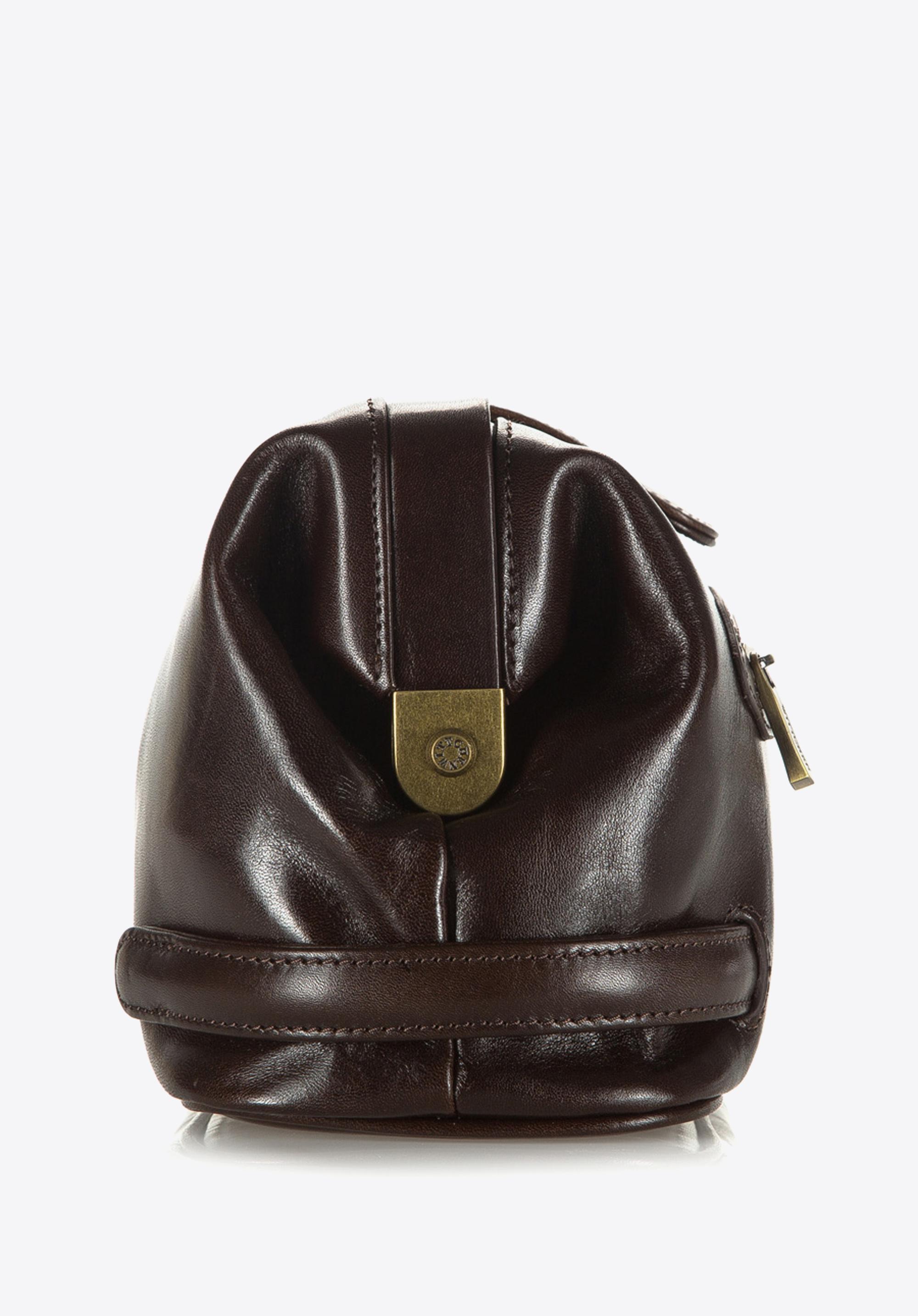 Kosmetyczka ze skóry składana