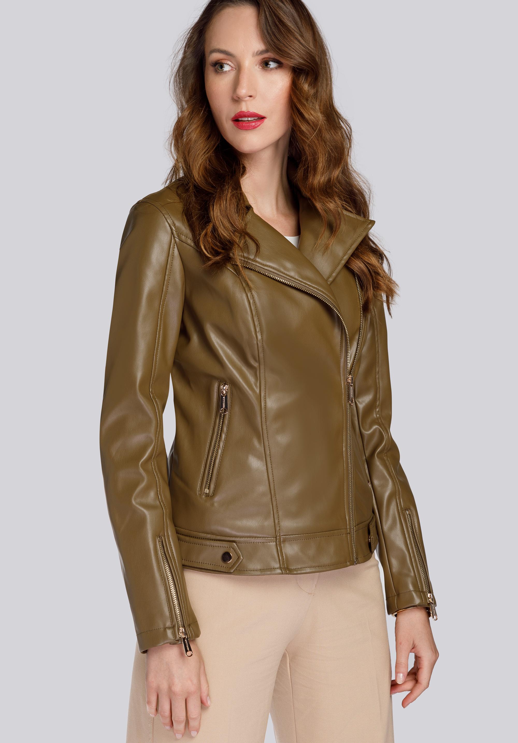 Damska kurtka z miękkiej ekoskóry