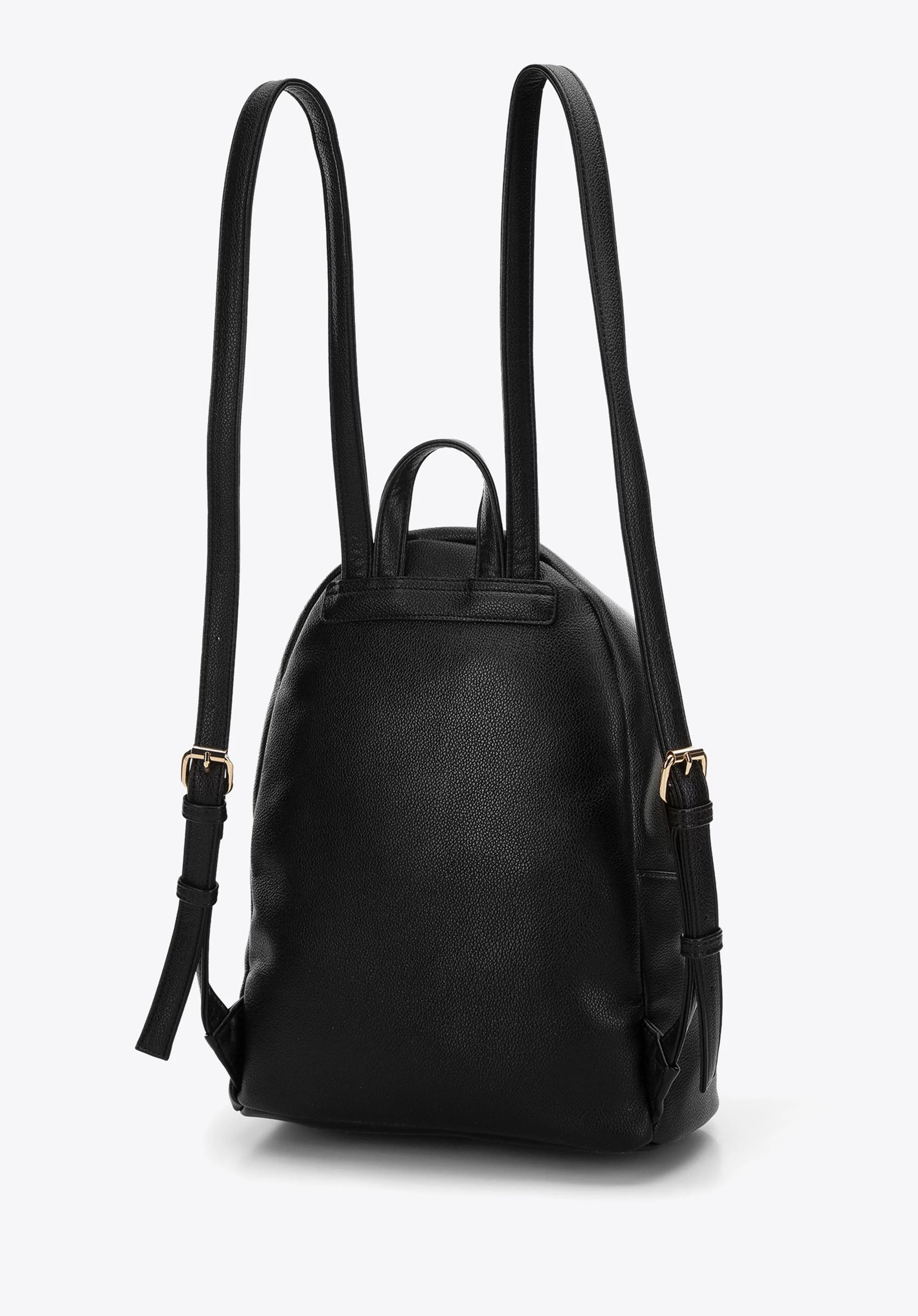 Damski plecak z kieszenią zdobioną nitami